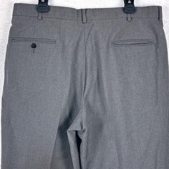 VTG Levis Travelers Dress Slacks Mens 36x30 Gray Wool Blend Preppy Pleated 90s - Picture 7 of 12